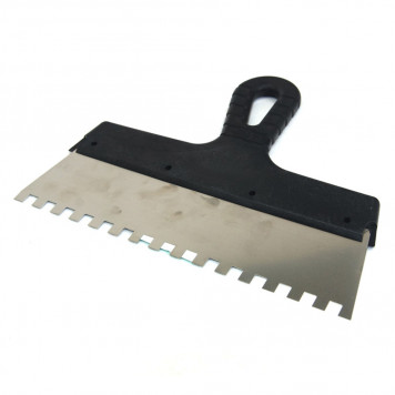 Шпатель зубчатый 300 мм, зуб 8х8 мм (0,4 нерж)