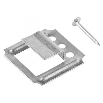 Кляймер для крепления МДФ 5 мм, оцинкованный, уп 80шт.