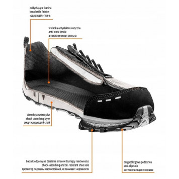 Кроссовки 82-734 размер 43 серые O1 без металла NEO-4