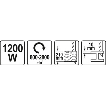 Пила YT-82280 сабельная 1200 Вт YATO-6
