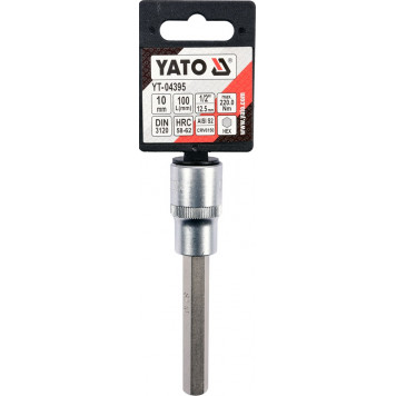 Головка YT-04395 торцевая c вставкой HEX 1/2", 10 мм, 100 мм YATO-2