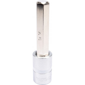 Головка YT-04397 торцевая c вставкой HEX 1/2", 14 мм, 100 мм YATO