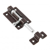 Задвижка накладная ЗТ2-70 полимер 60х70 мм, коричневая