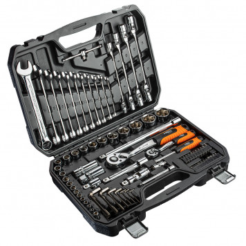 Набор 08-915 сменных головок 1/2", 1/4”, CrV, 77 шт. NEO