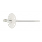 Дюбель для теплоизоляции 10х90 мм, металлический гвоздь, термоколпачок, уп 50шт.