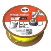 Нейлоновая леска UFO 3,0 мм х 150 м, сечение квадрат витой