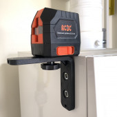 Уровень лазерный E0061 Зеленый 2 луча кейс, комплект батареек