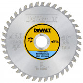 Диск DT1918-QZ пильный по нержавеющей стали 140х20 мм, 40 зубьев, MTCG10° DEWALT