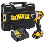 Гайковёрт DCF901P1-QW 12В XR бесщёточный импульсный 1/2'' 339 Нм 1х5Ач DEWALT