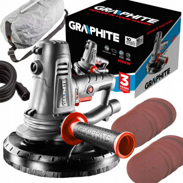 Шлифмашинка 59G262 для гипсы 1050 Вт, 225 мм Graphite