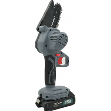 Пила цепная E0096 аккумуляторная 18MKGSD-18V Li-ion 2х2.0 Ач, шина 13 см, 28 звеньев-4