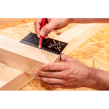 Угольник 72-115 японский 3D, алюминиевый NEO-1