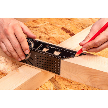 Угольник 72-115 японский 3D, алюминиевый NEO-4