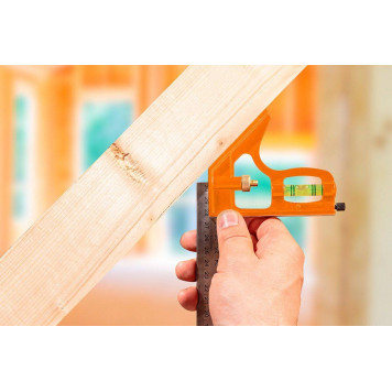 Линейка 72-125 с уровнем многофункциональная 30 см, нержавеющая сталь NEO-3