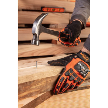 Молоток 25-103 с гвоздодёром 450 г, монолитная конструкция NEO-4