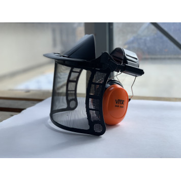 Маска защитная в сетку с наушниками ZW-0006