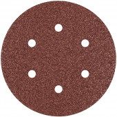 Круг наждачный на липучке с отверстием 125 мм, 1 шт (150)