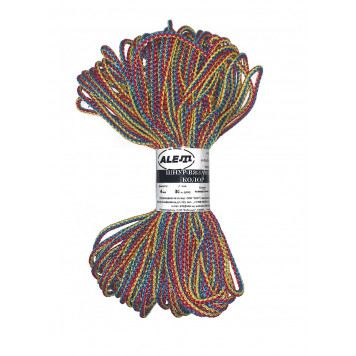 Шнур хозяйственный "Радуга" 4 мм, 30 м, ПП ALET Шнур хозяйственный "Радуга" 4 мм, 30 м, ПП ALET