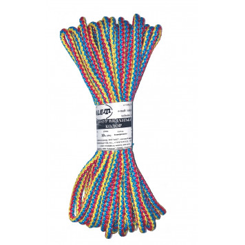 Шнур хозяйственный "Радуга" 6 мм, 10 м, ПП ALET