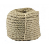 Канат льняной крученый 4-х прядный 8 мм, 100 м (бухта)