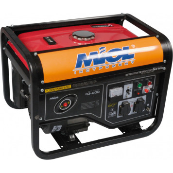 Аренда Генератор 83-200 бензиновый 2.8 кВт MIOL