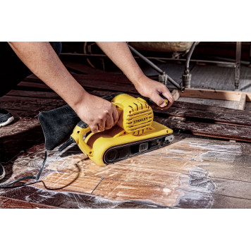 Аренда Шлифмашинка SB90-RU ленточная 900 Вт, 250-380 м/мин, 75x533 мм STАNLEY-4