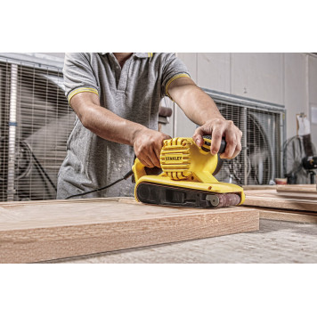 Аренда Шлифмашинка SB90-RU ленточная 900 Вт, 250-380 м/мин, 75x533 мм STАNLEY-6