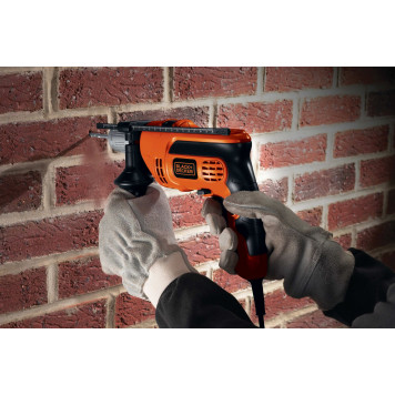 Ударная дрель Black+DECKER KR 654 CRESK-1