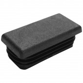 Заглушка для труб прямоугольная 20х30мм, черная