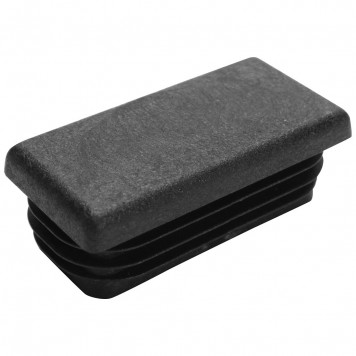 Заглушка для труб прямоугольная 40х60мм, черная