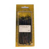 Саморез чёрный по дереву 4.8х102 мм, уп 20 шт. (блистер)