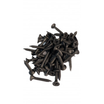 Саморез чёрный по металлу 3.5х25 мм, уп 50 шт. (блистер)-2