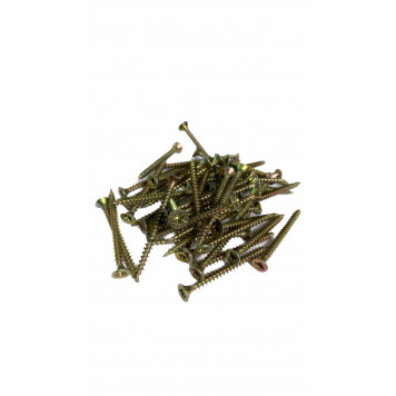 Саморез 4х50 жёлтый универсальный, уп 50шт. (блистер)-2