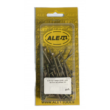 Саморез 4х50 жёлтый универсальный, уп 50шт. (блистер)