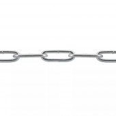 Цепь DIN 763 длиннозвенная оцинкованная 5 мм, 50 м (бухта)