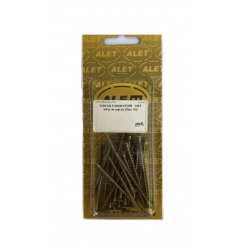 Саморез 4х60 жёлтый универсальный, уп 25шт (блистер)