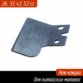 Нож B0253-5 кожуха для подрезки лески (Тип3) широкий, крепление 2 самореза(10шт в пакете,цена за шт)