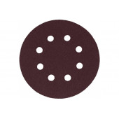 Круг наждачный Р80 125 mm на липучке с отверстиями