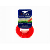 Леска B0117-1 для триммера, 2,4 мм х 15 м, сечение Whisper, MAX