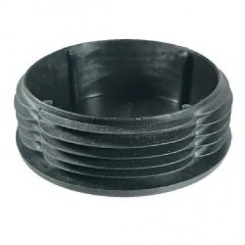 Заглушка D-108 для труб круглая, черная 26-0160-1