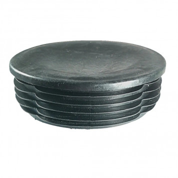 Заглушка D-108 для труб круглая, черная 26-0160