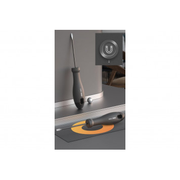 Отвёртка шлицевая HT1105 "Home Series Black" 5x100 мм, Deli-4