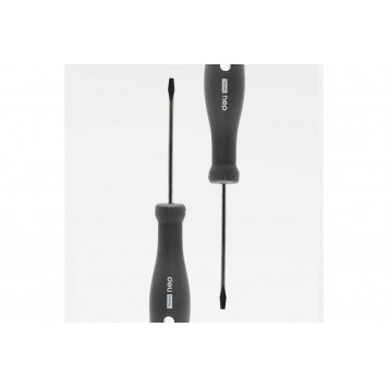 Отвёртка шлицевая HT1105 "Home Series Black" 5x100 мм, Deli-7