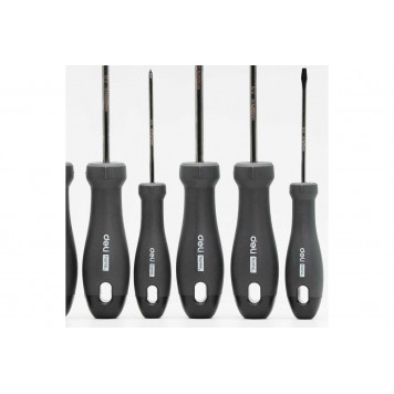 Набор HT1006 отвёрток "Home Series Black" 6шт SL3x75,SL5x100,SL6x150,PH0x75,PH1x100,PH2x150, Deli-3