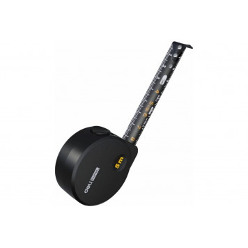 Рулетка HT8519 5мх19мм "Home Series Black", Deli-1