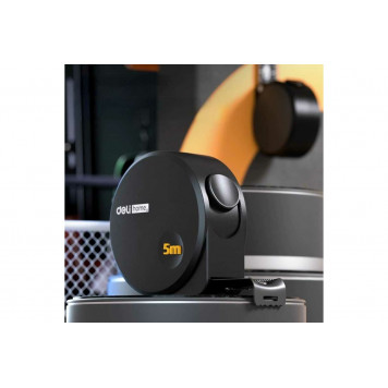 Рулетка HT8519 5мх19мм "Home Series Black", Deli-7