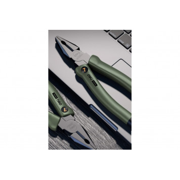 Плоскогубцы HT2007L комбинированные "Home Series Green" 180мм, Deli-2
