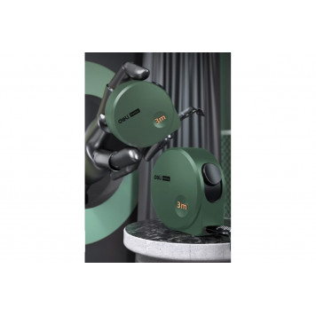 Рулетка HT8316L 3мх16мм "Home Series Green", Deli-4