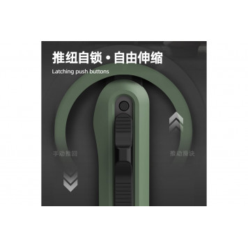 Нож технический HT4009L "Home Series Green" 9 мм, сегментированное лезвие Deli-3