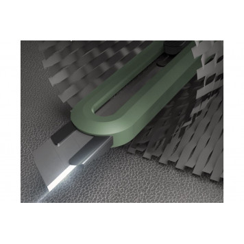 Нож технический HT4018L "Home Series Green" 18 мм, сегментированное лезвие Deli-2